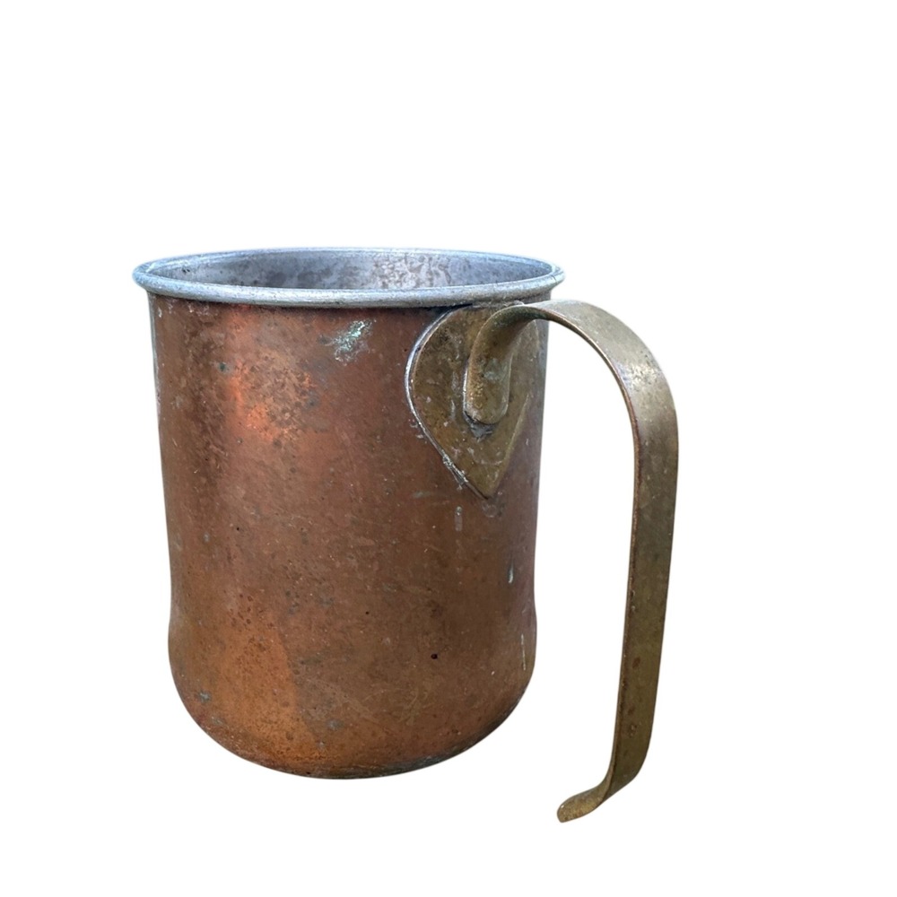 Coppercraft Guild Copper Mug Brass Handle Vintage Taunton Mass MCM Barware 1960s
